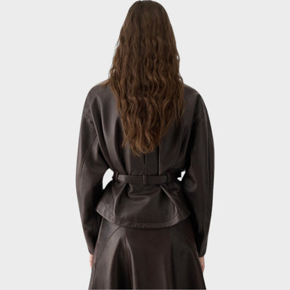 Jacquemus Ciro Leather Belted Jacket
