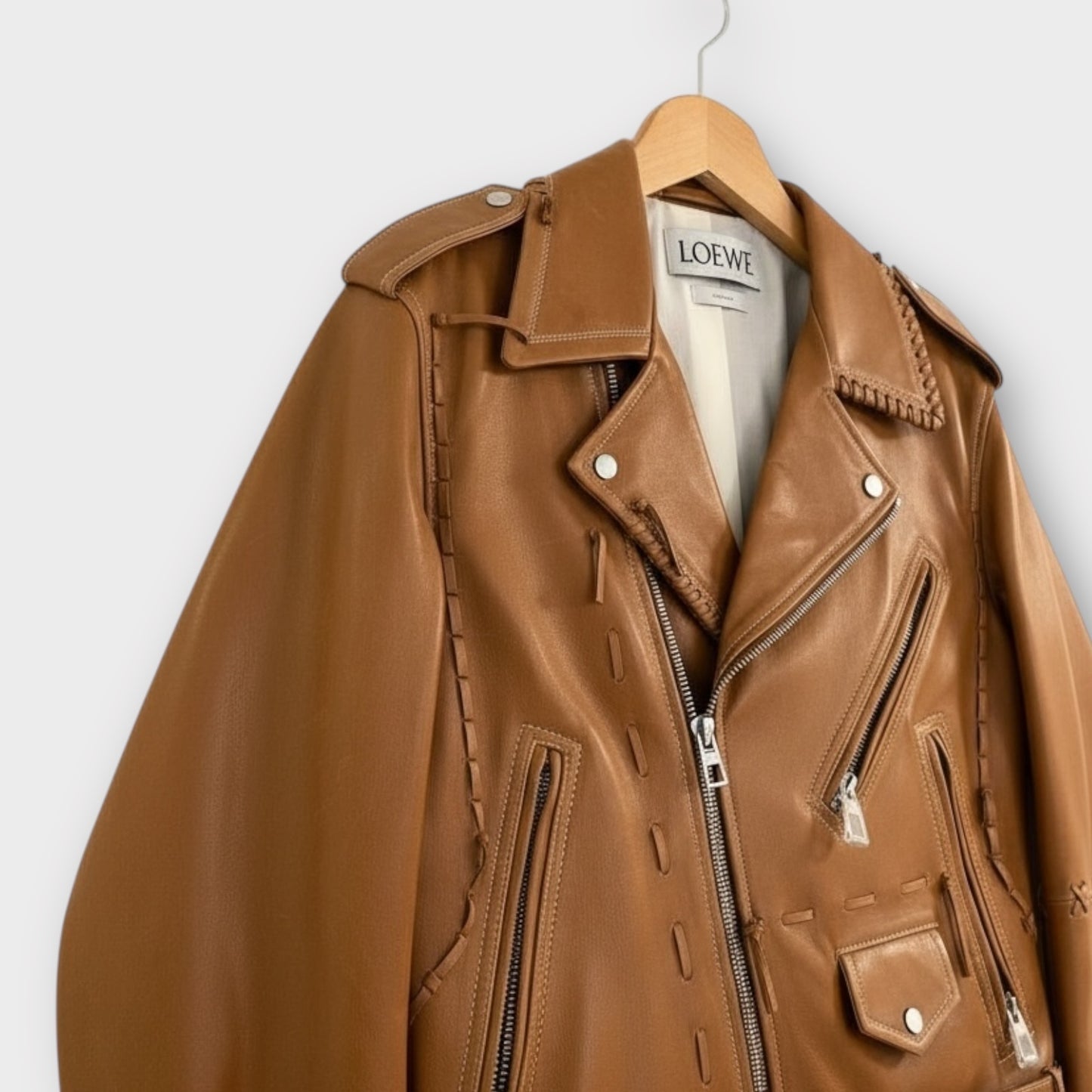Loewe Leather Biker Jacket