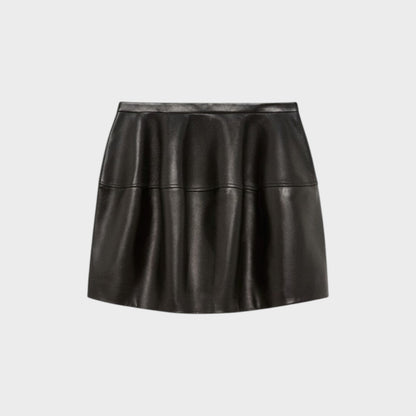 Loewe Leather Balloon Mini Skirt