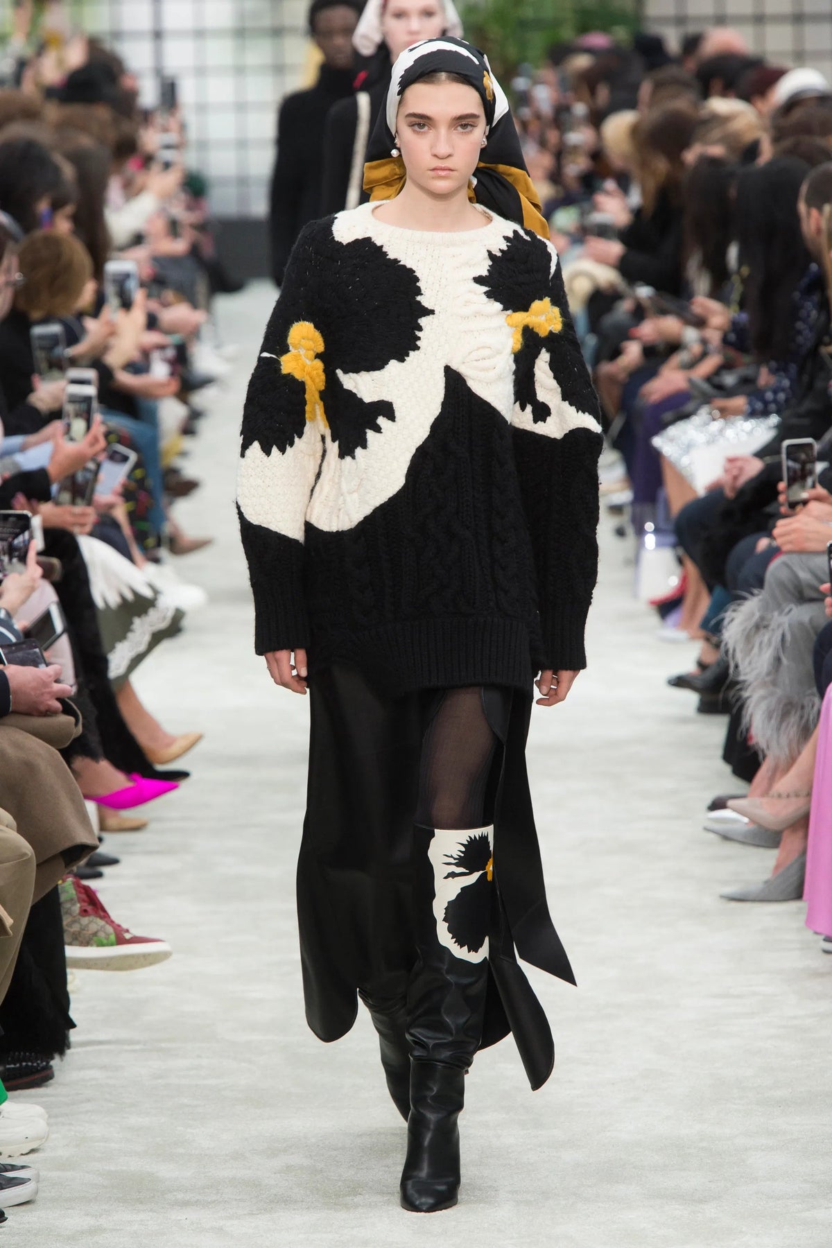 Valentino Wool and Panse Embroidery Sweater
