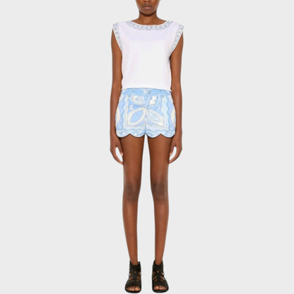 Pucci Scallop Trim Mini Shorts