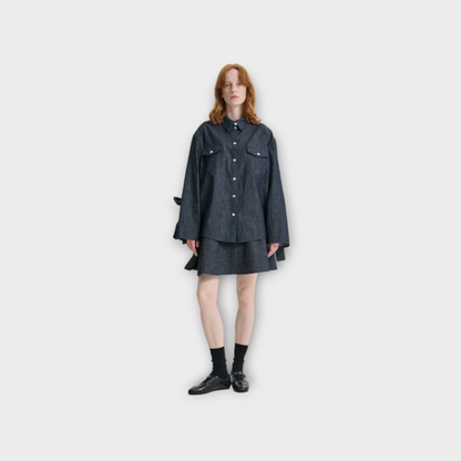 Cecilie Bahnsen Coral Denim Overshirts