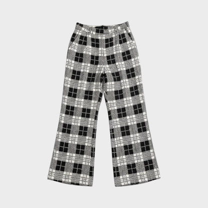 Balenciaga Silk Sequins Check Pants
