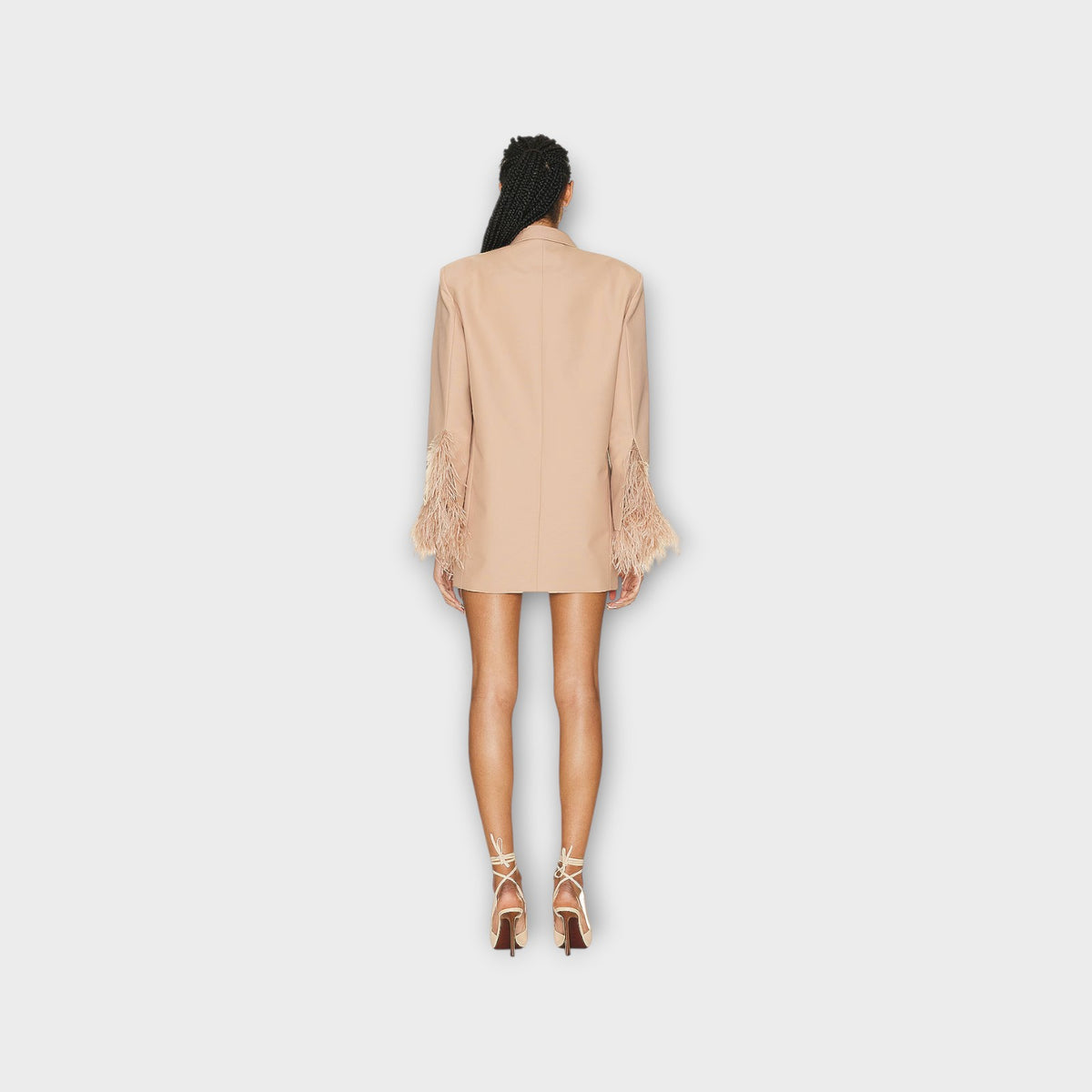 Valentino Double Breasted Feather Blazer
