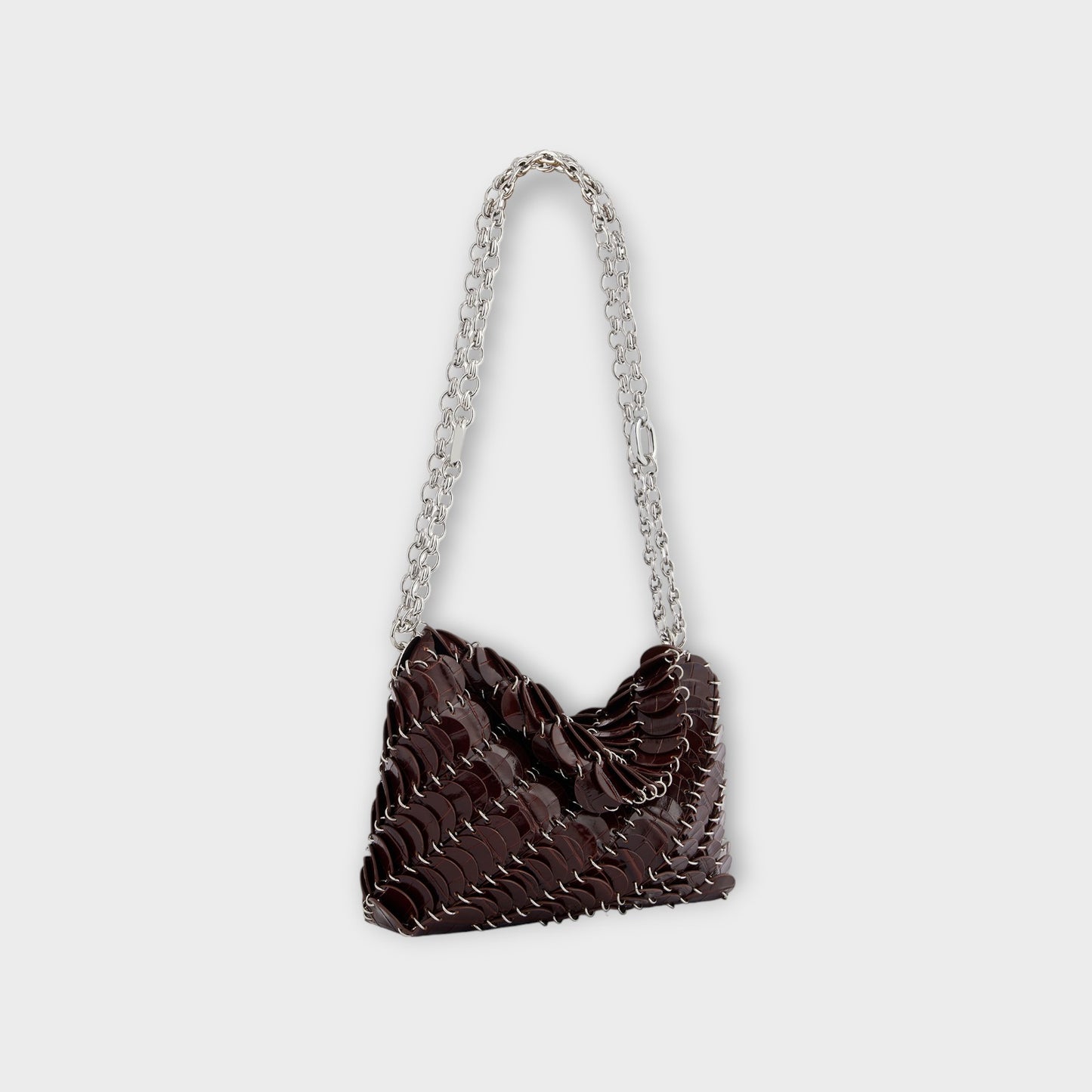 Rabanne Embossed Leather Shoulder Bag