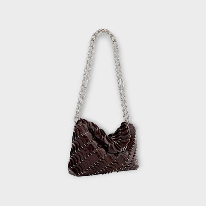 Rabanne Embossed Leather Shoulder Bag
