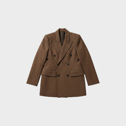 Balenciaga Maroon Hourglass Blazer