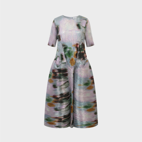 Julia Heuer Uma Hand Pleated Dress
