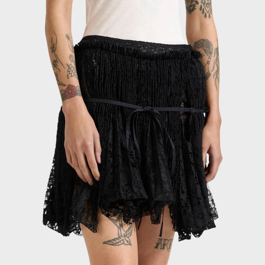 JW Anderson Lace Curtain Mini Skirt