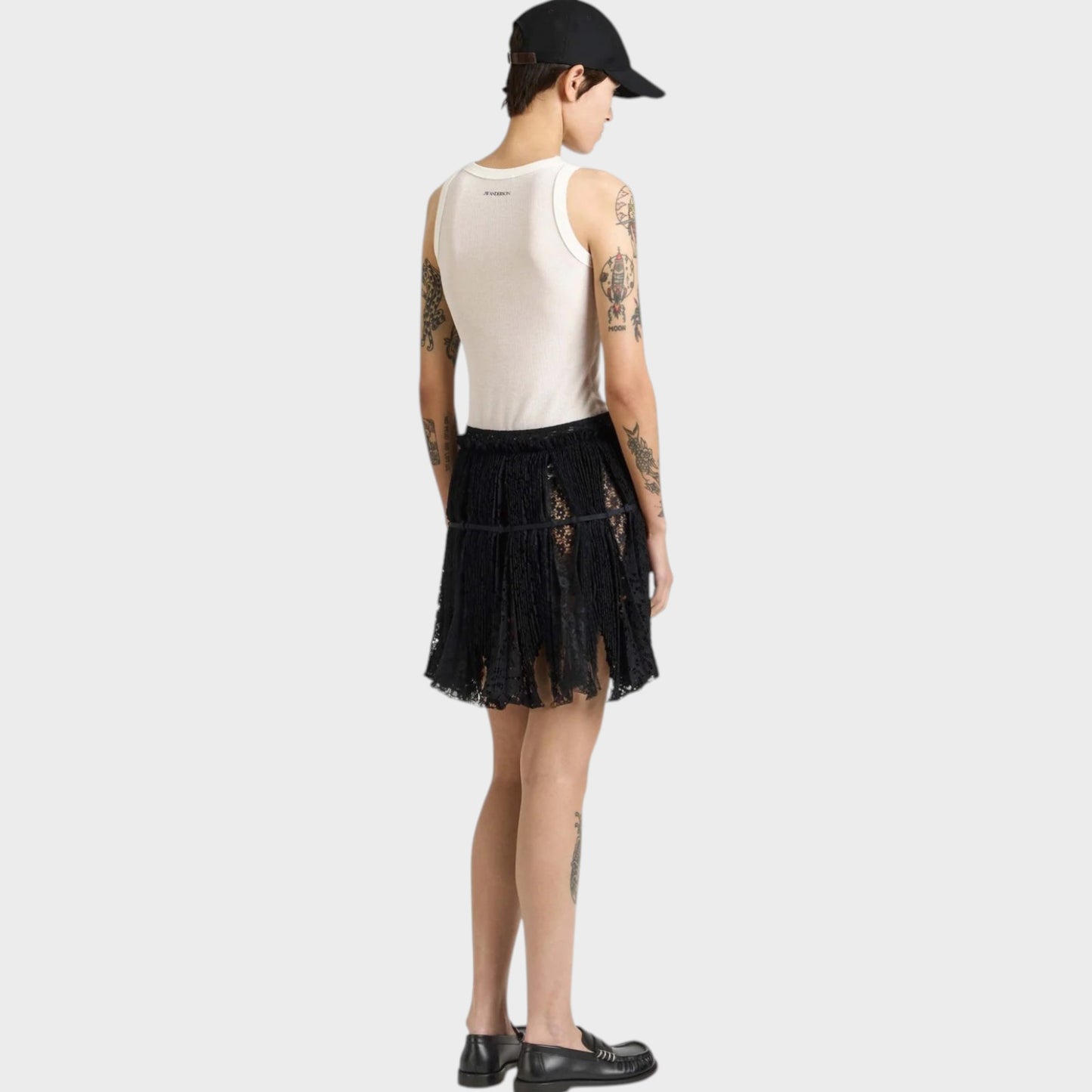 JW Anderson Lace Curtain Mini Skirt