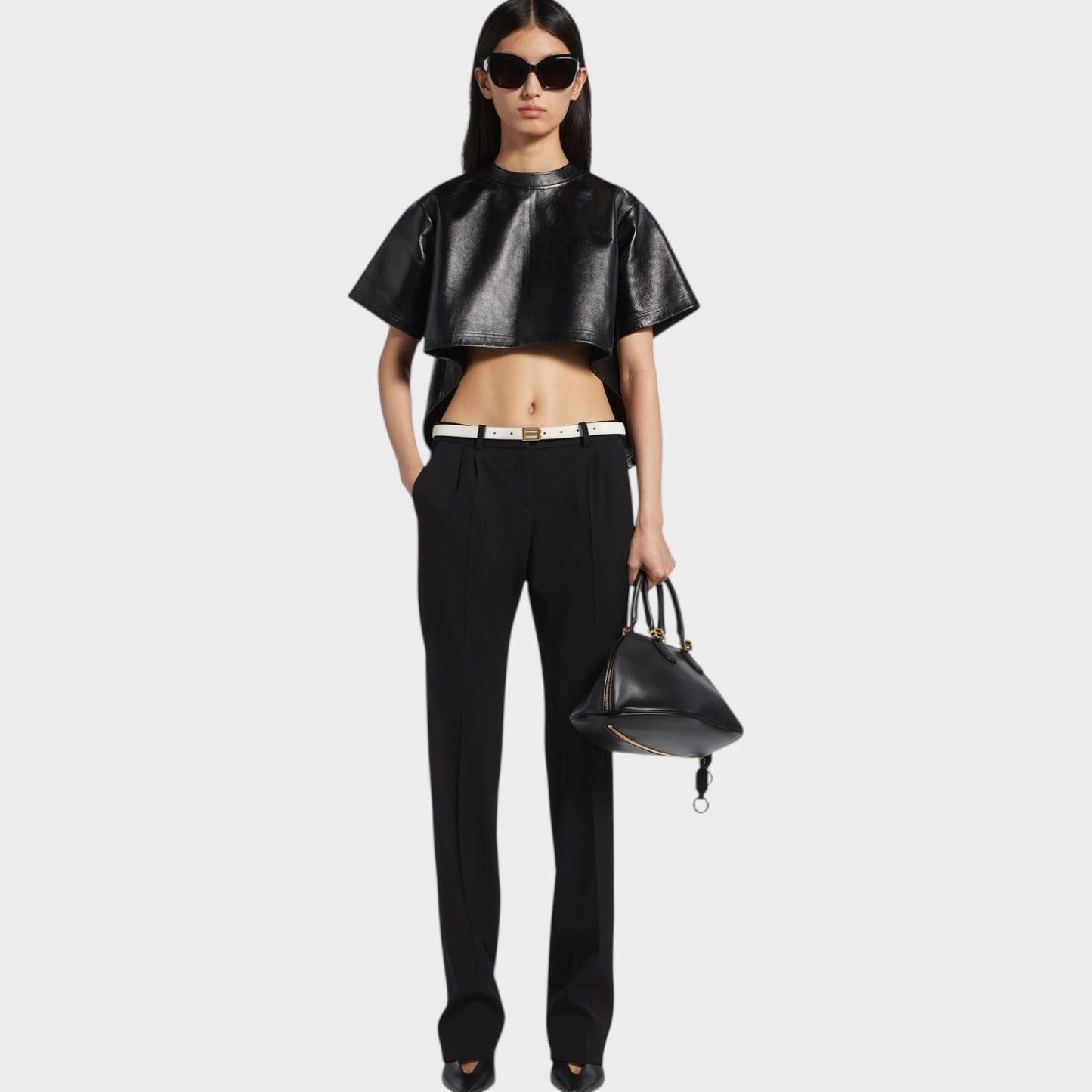 Balenciaga Wool Mix Slim Tailored Pants