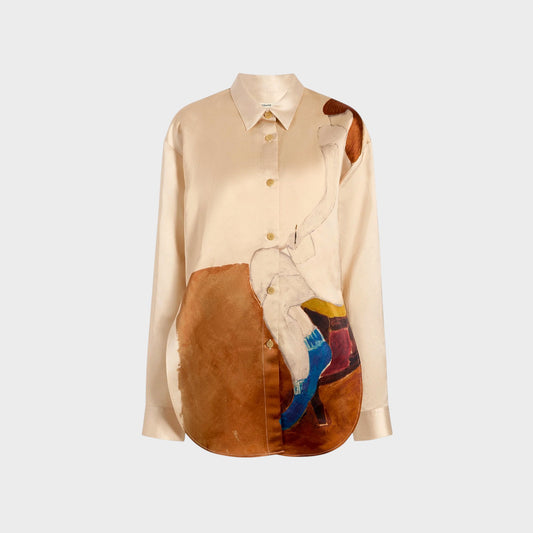 Khaite Goya Lady Print Shirt
