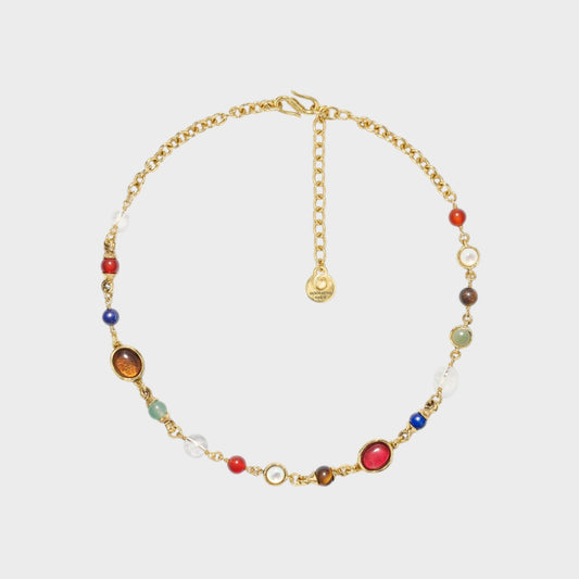 Goossens Theia Gold Toned Choker Necklace