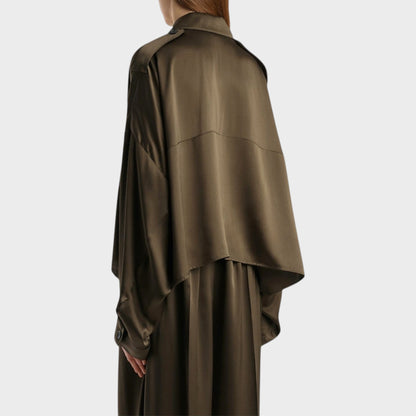 Khaite Bodine Silk Washed Shirts