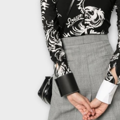 Loewe Turtle Neck Leather Top