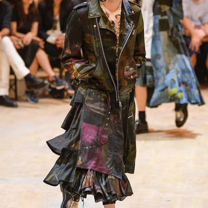 Comme des Garcons Homme Plus Satin Graphic Coat