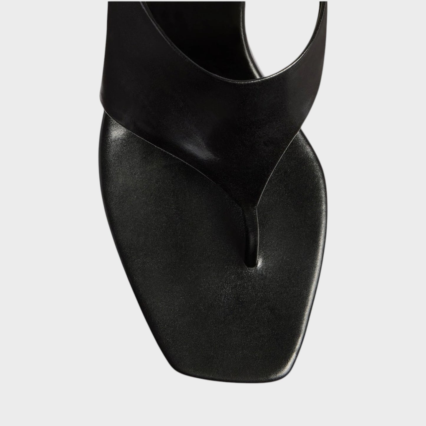 Khaite Marlow Glazed Leather Mule