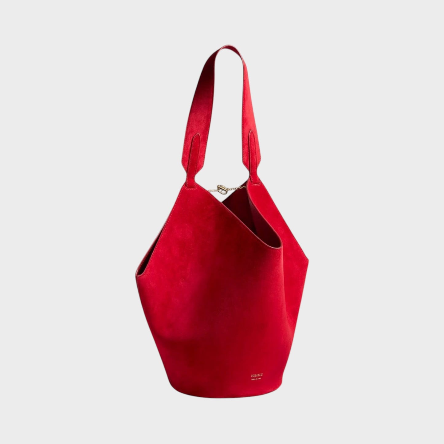 Khaite Lotus Mini Suede Tote Bag