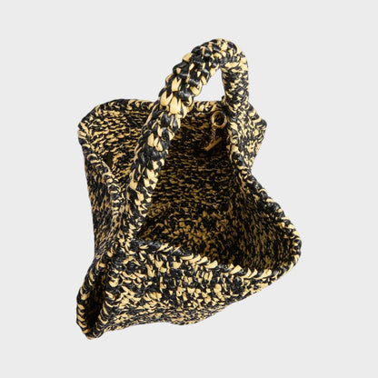 Khaite Mini Lotus Raffia Tote Bag