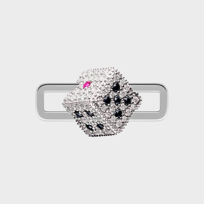 Poubel Dice Stoneset Charm