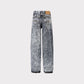 Martine Rose Grey Acid Washed Denim