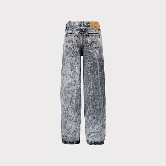 Martine Rose Grey Acid Washed Denim