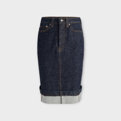 Khaite Kendra Denim Skirt