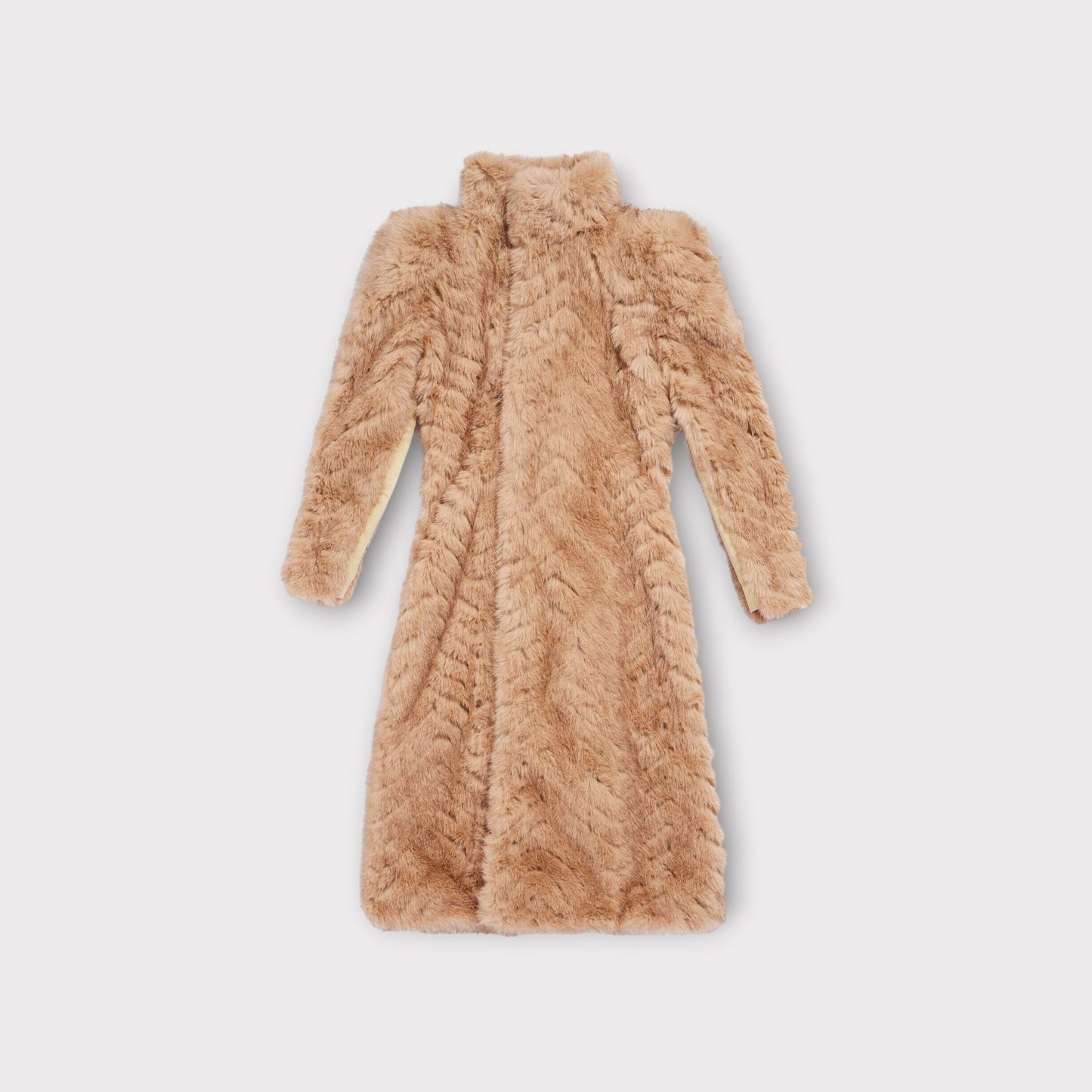 Balenciaga Faux Fur Long Coat