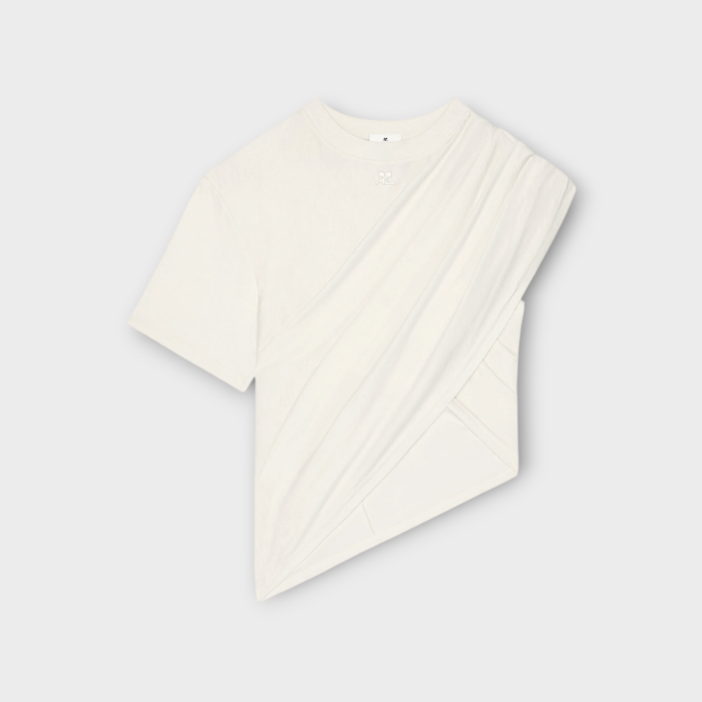 Courrèges Asymmetrical Twist T-Shirt