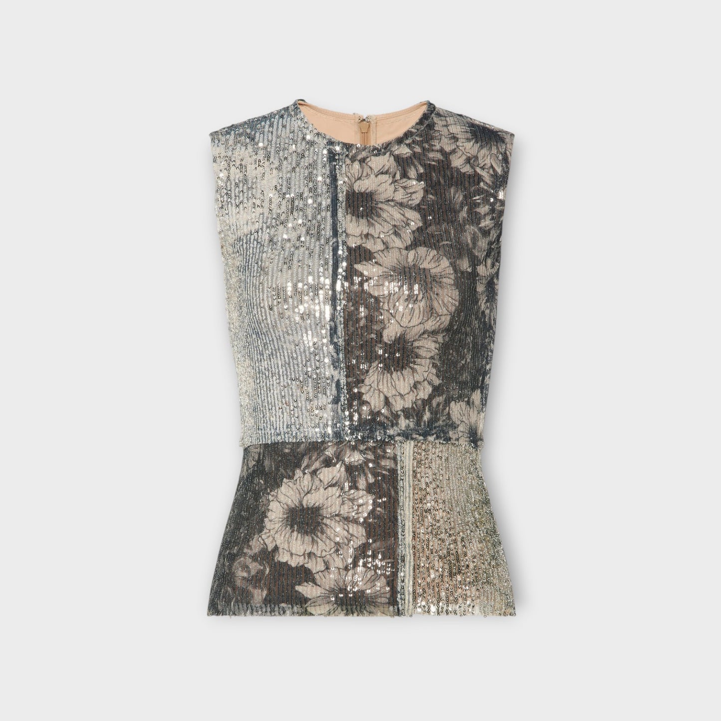 Maison Margiela Sequin Floral Tank Top