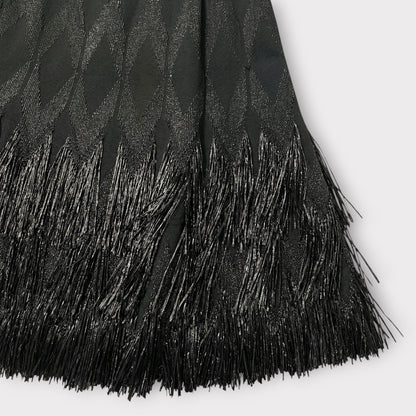 Alaïa Rappa Nui Raffia Fringe Skirt