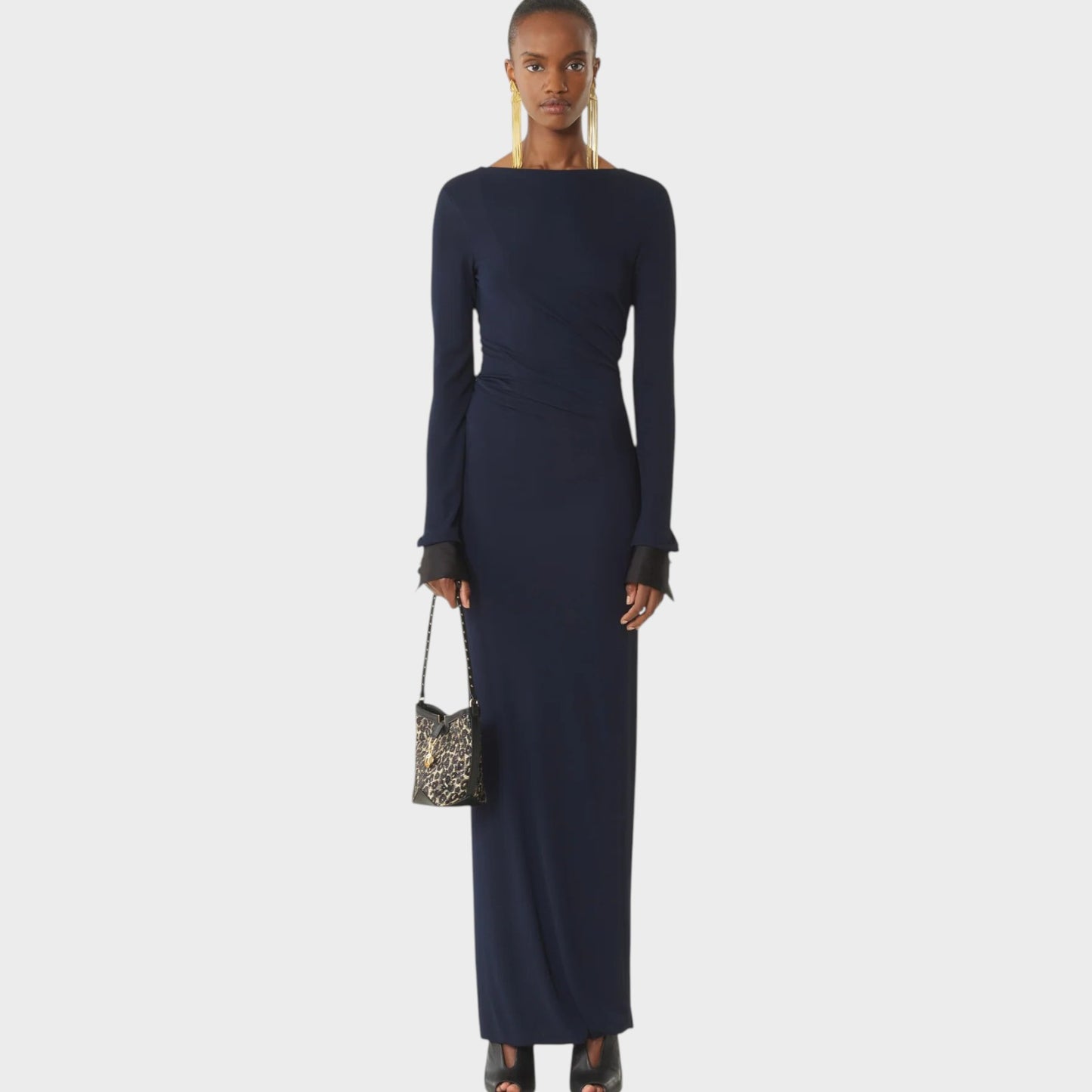 Lanvin Draped Midi Dress