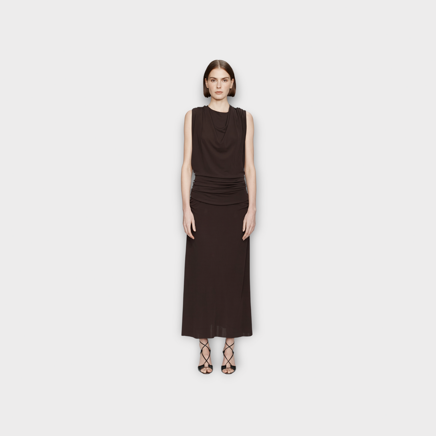 Christopher Esber Ruffled Drape Gown