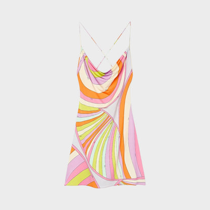 Pucci Deep Neck Mini Dress
