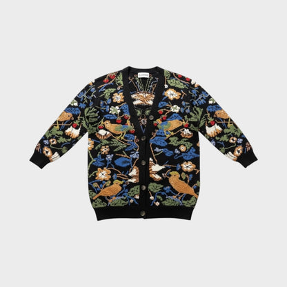 Loewe William Morris Bird Print Cardigan