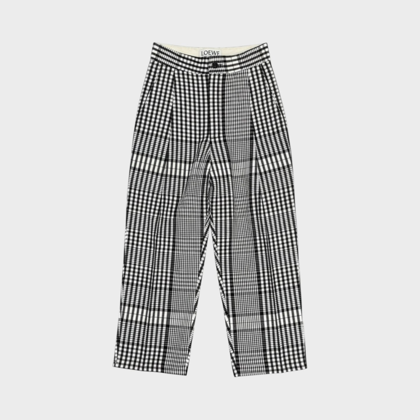 Loewe Cotton Check Carrot Pants