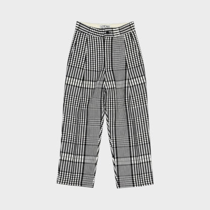 Loewe Cotton Check Carrot Pants