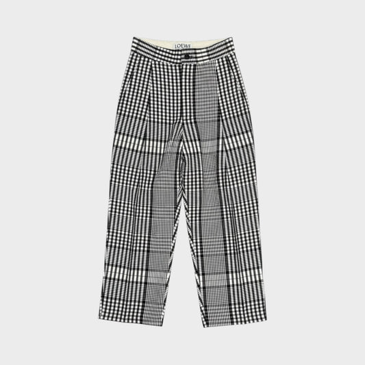 Loewe Cotton Check Carrot Pants