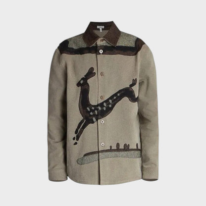 Loewe Deer Intarsia Shirt