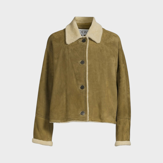 Loewe Leather Shearling Jacket