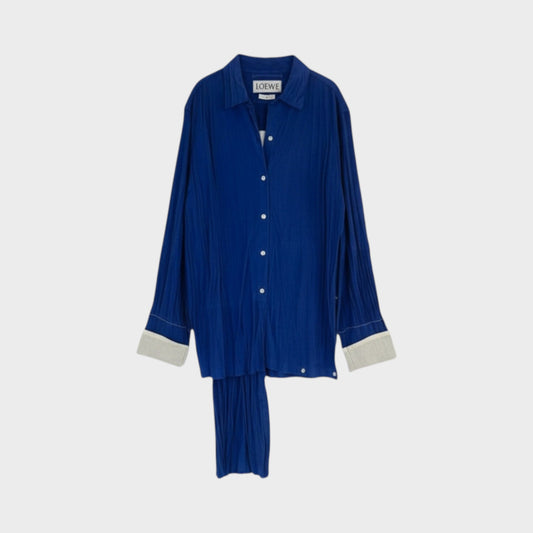 Loewe Suede Crinkle Asymetric Shirt