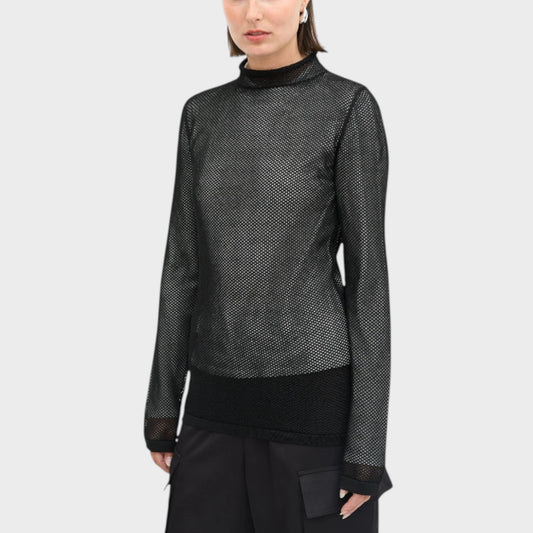 Loewe Double Mesh Turtleneck Top