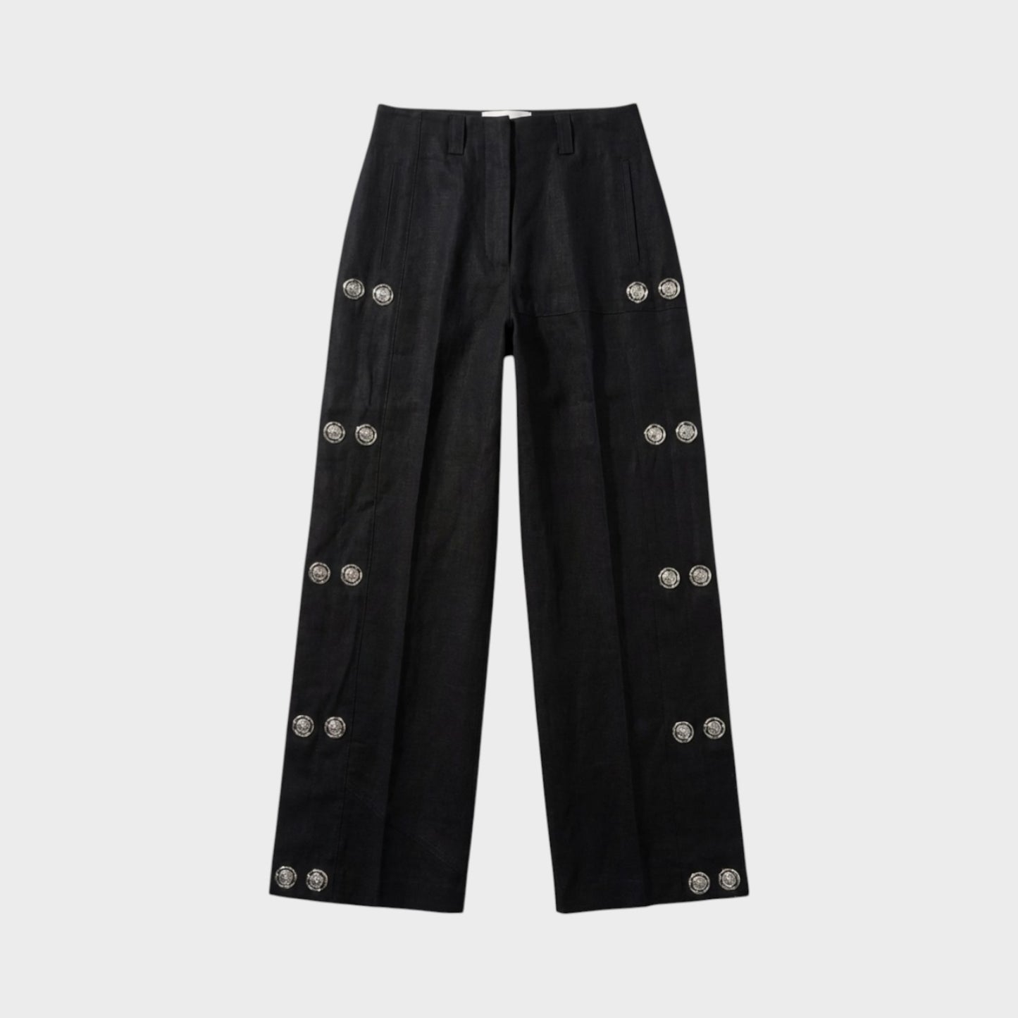 Loewe Linen Snapped Trousers