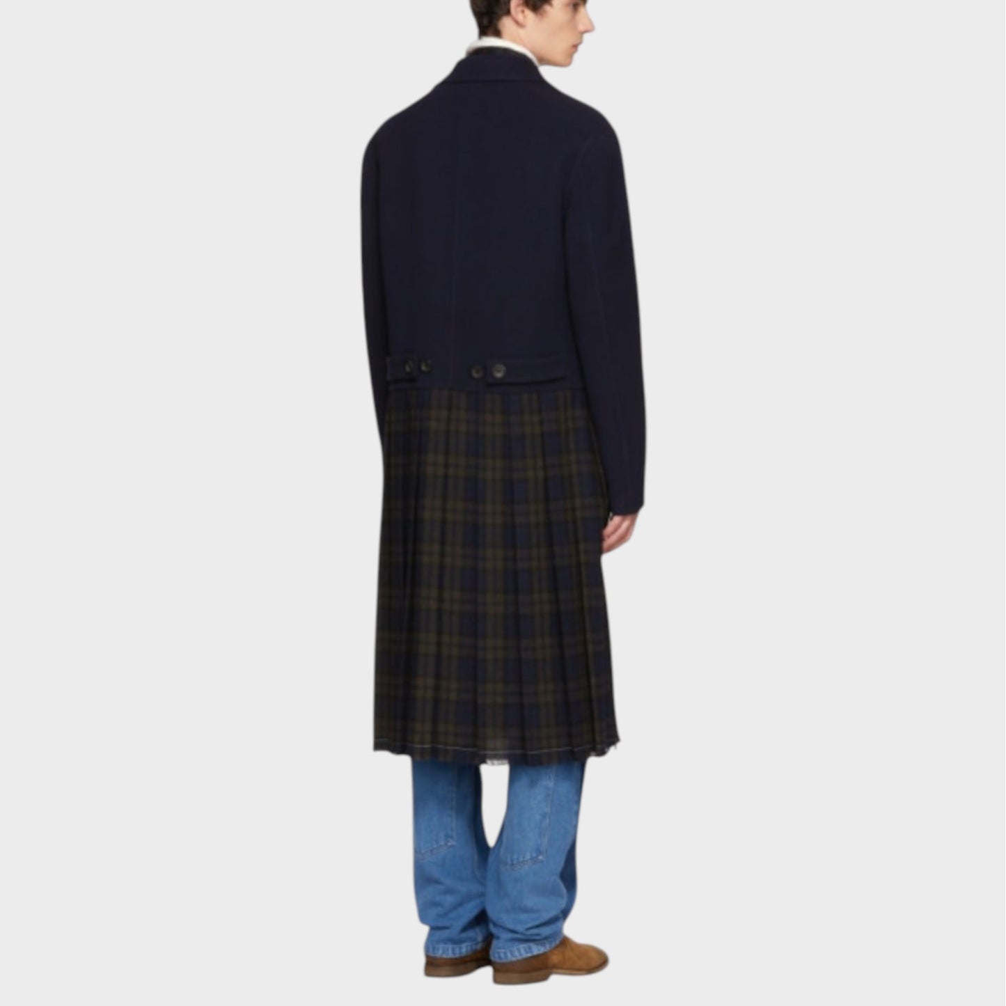 Loewe Checked Long Coat