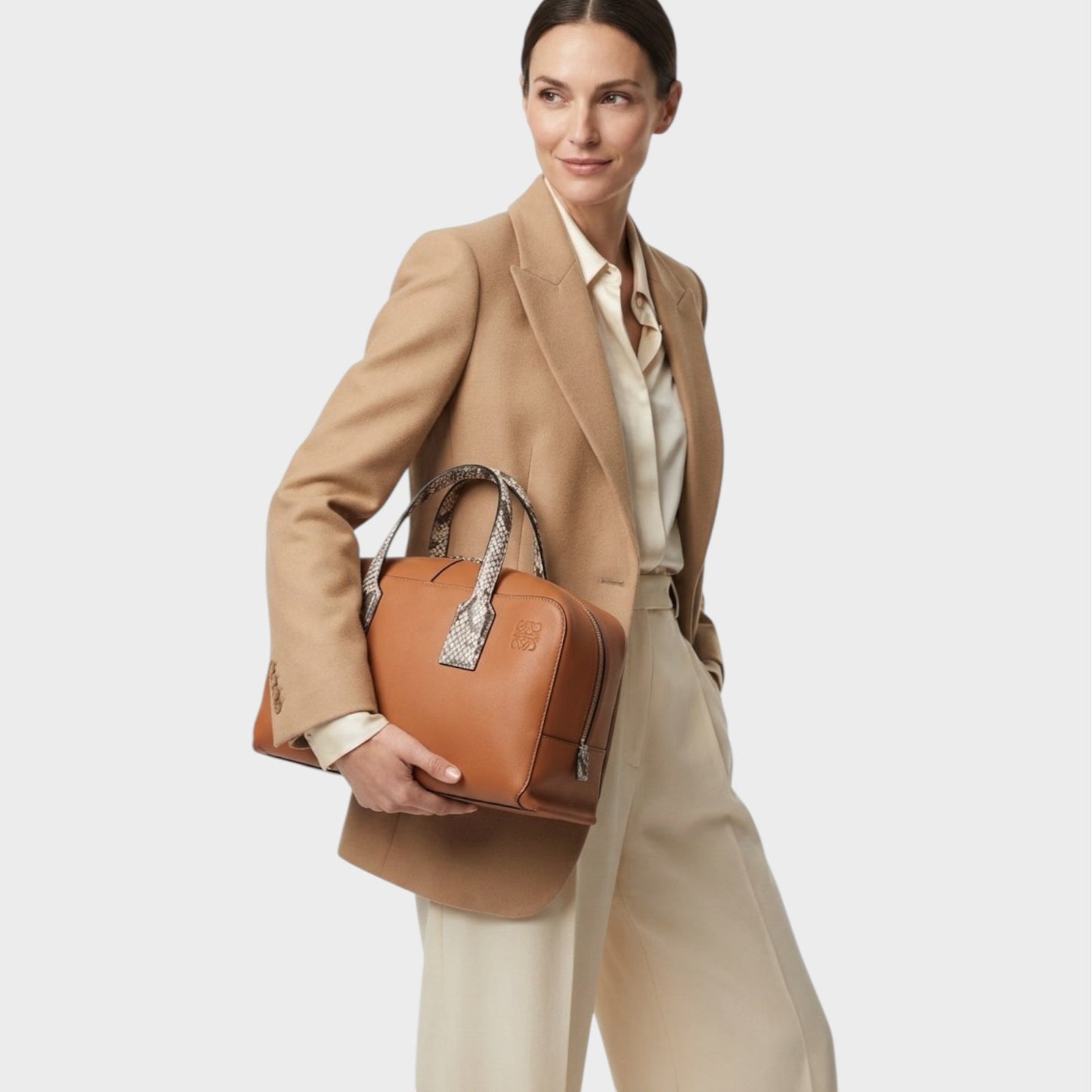 Loewe Landscape Python Bowling Bag
