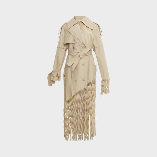 Loewe Long Fringe Trench Coat