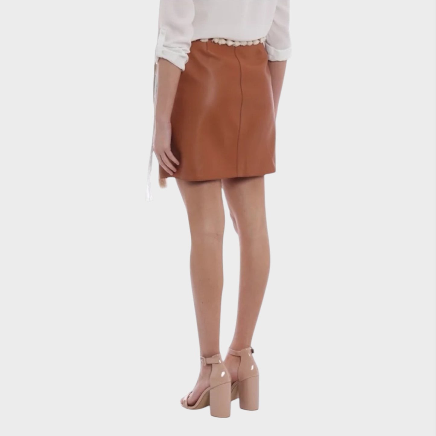 Loewe Nappa Leather Rope Belt Skirt