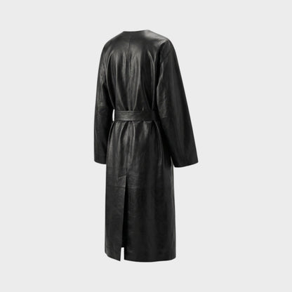 Loewe Leather Belted Coat
