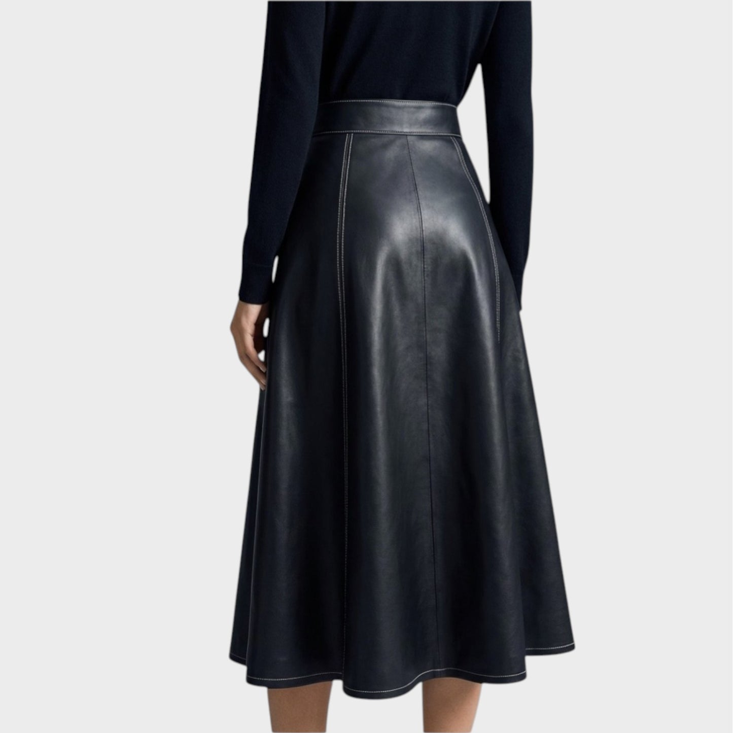 Loewe Skater Nappa Leather Skirt