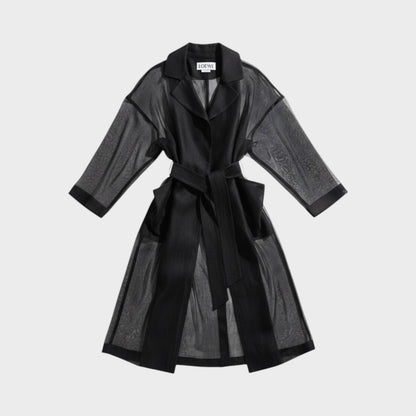 Loewe Linen Organdy Belted Coat